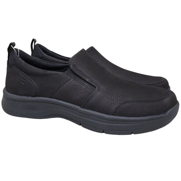 Nunn Bush Men Mac Moc Toe Slip On Loafers Size US 10.5M Black Leather